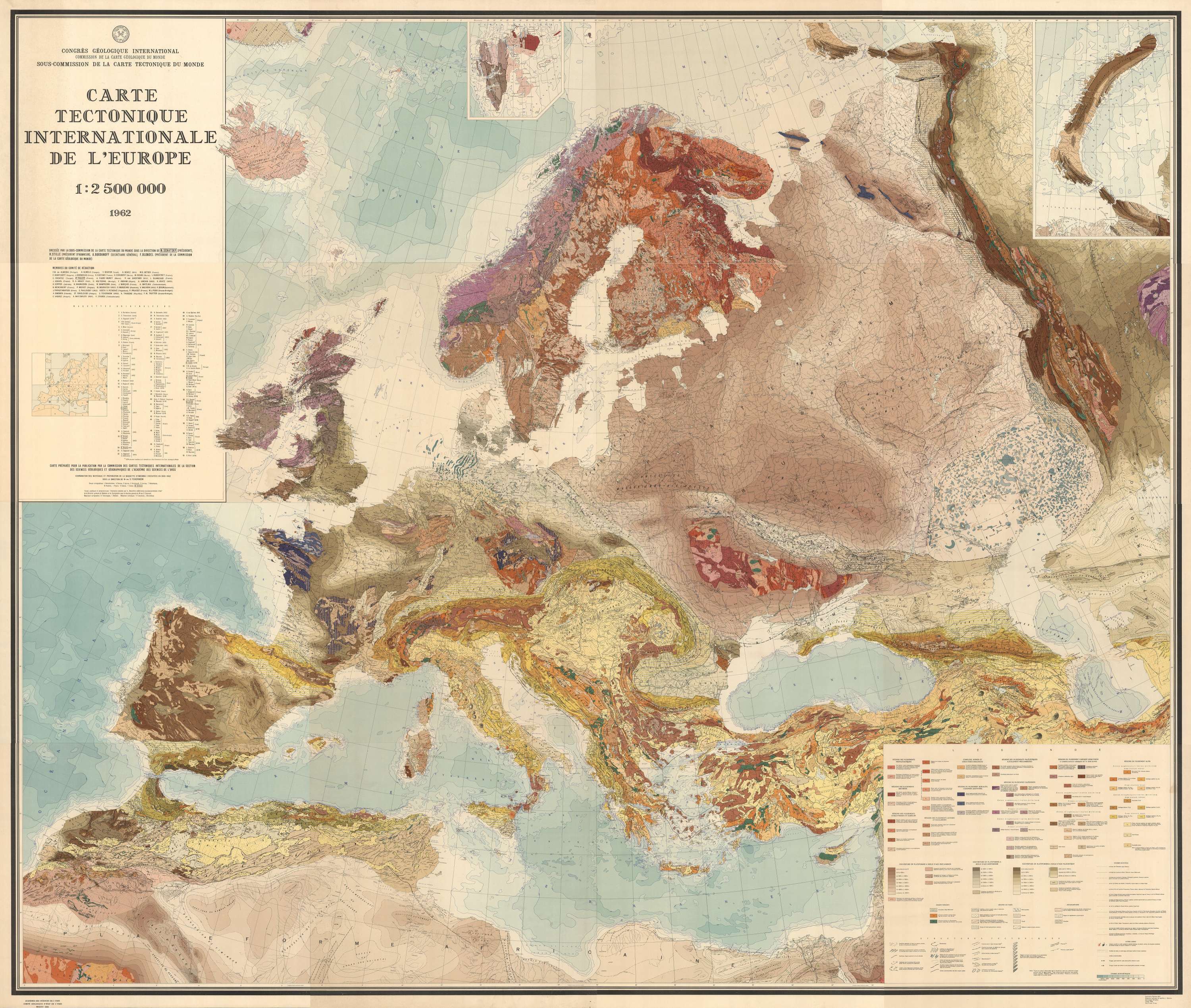 Carte Tectonique Europe