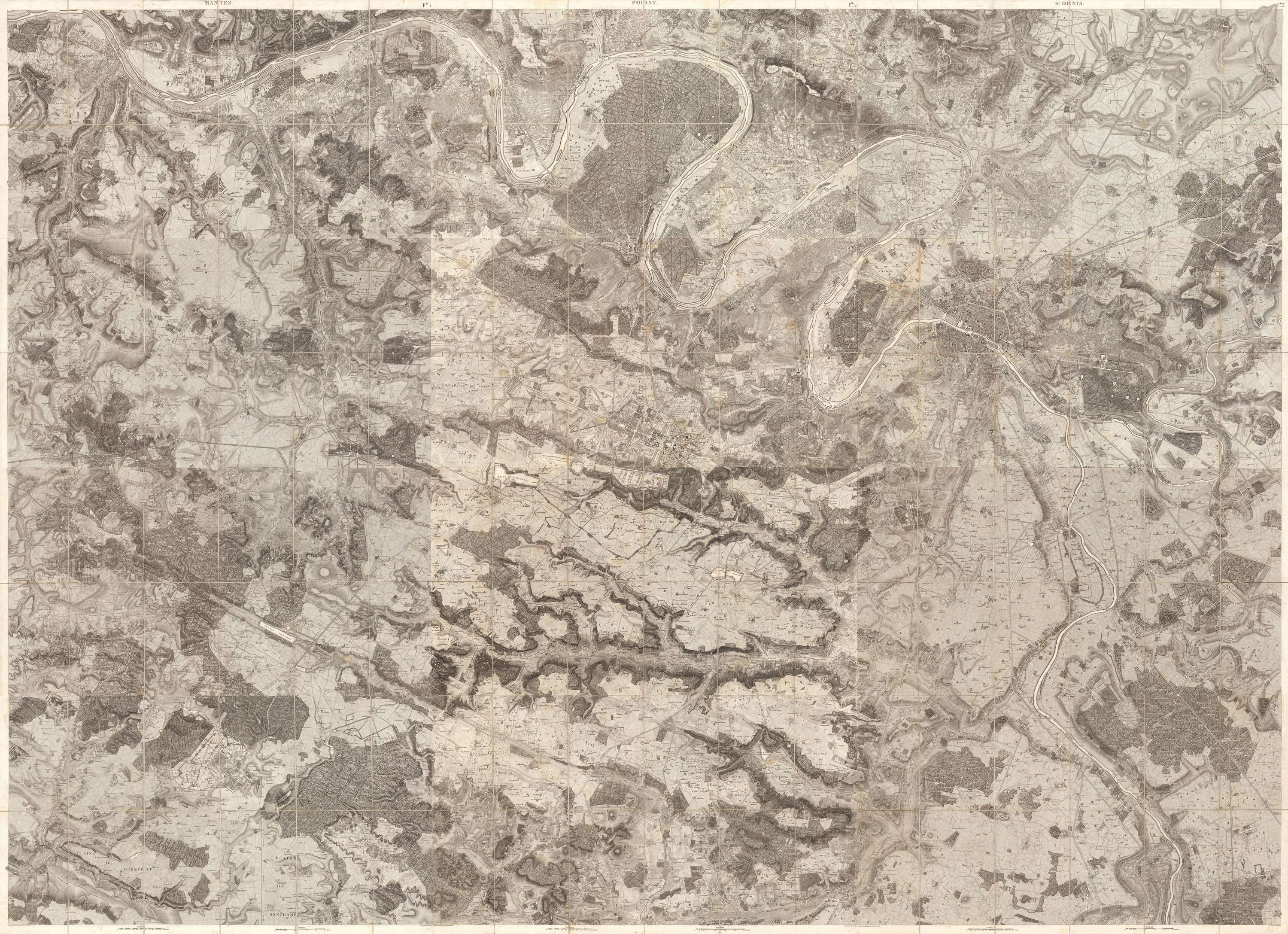 Carte topographique de Versailles