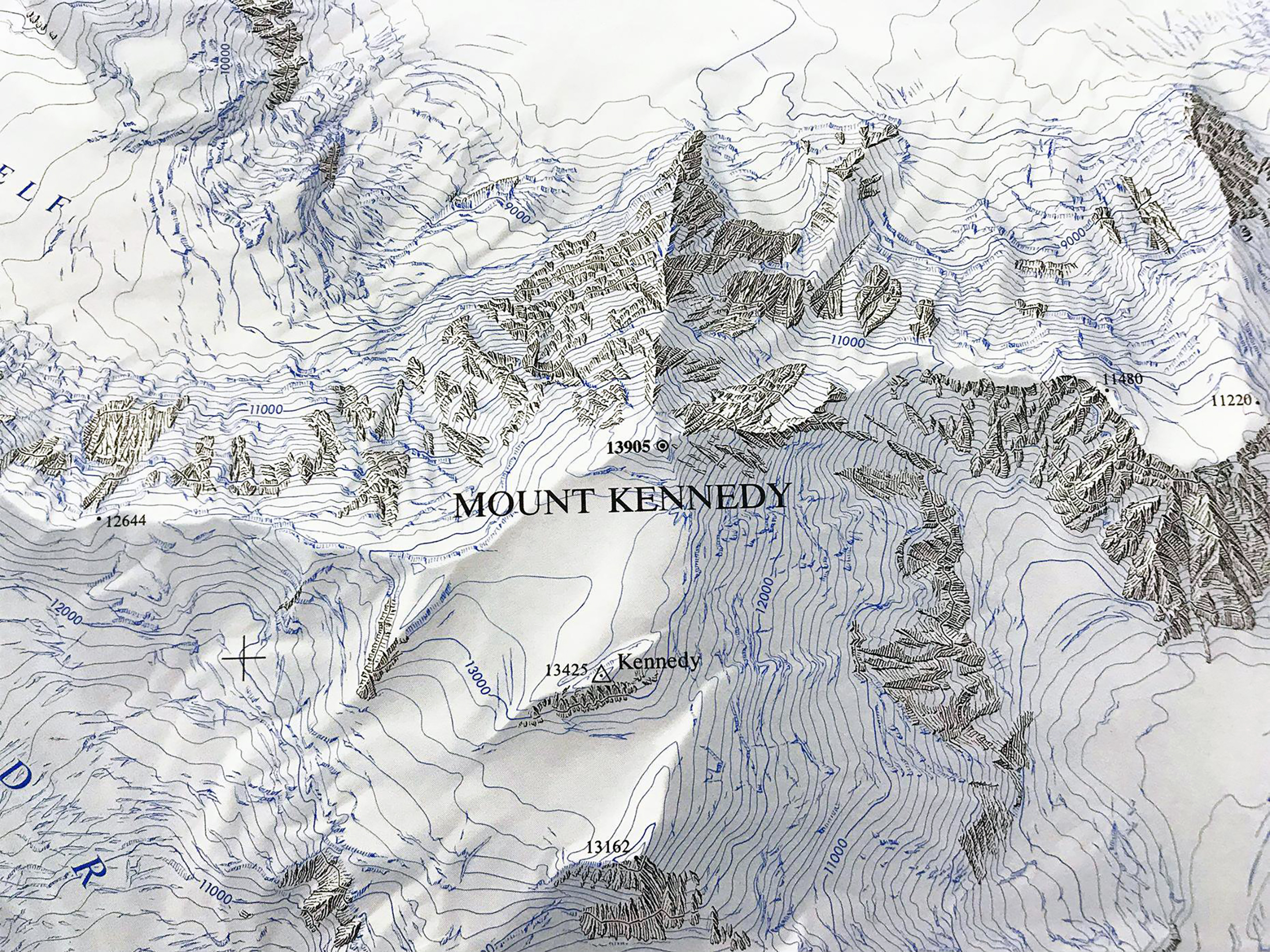 The Massif of Mt. Hubbard, Mt. Alverstone, and Mt. Kennedy