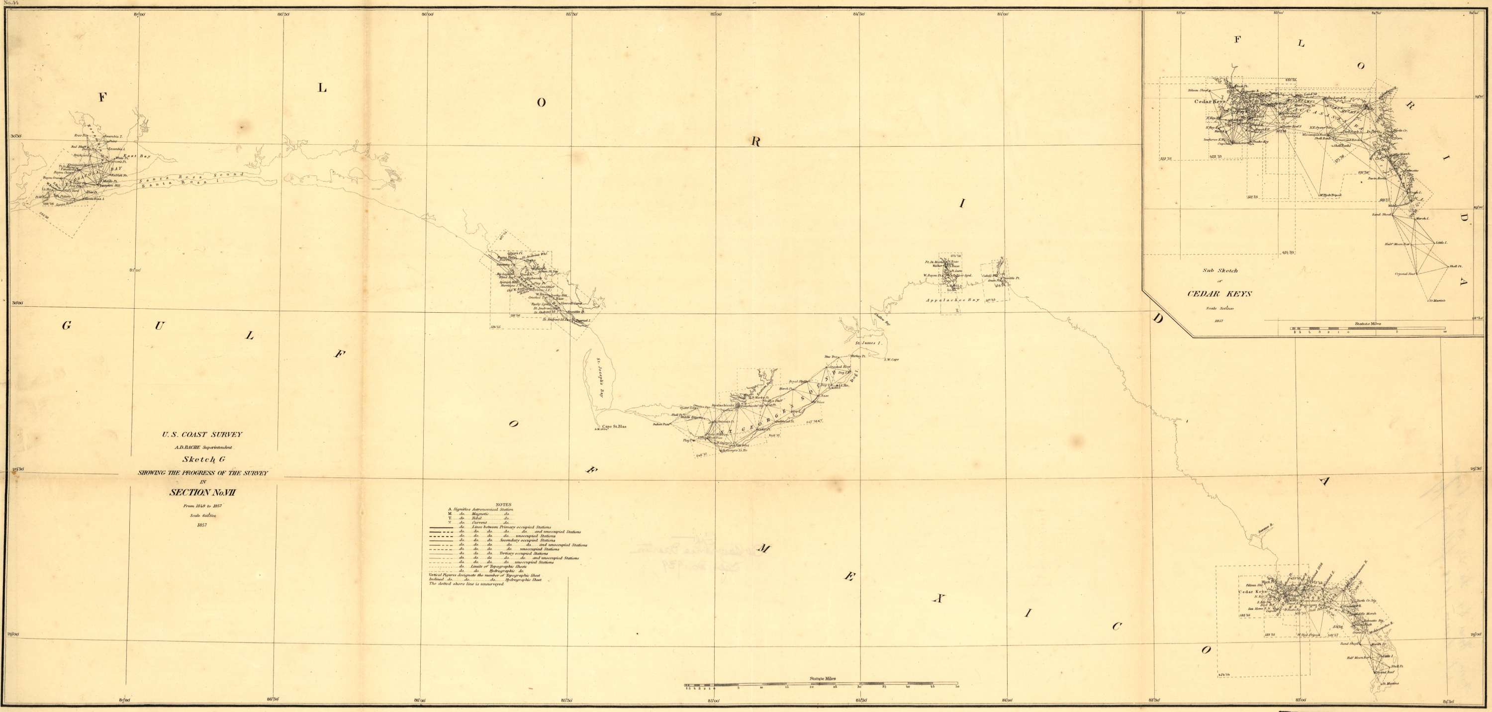 Preliminary chart of the Gulf of Mexico
