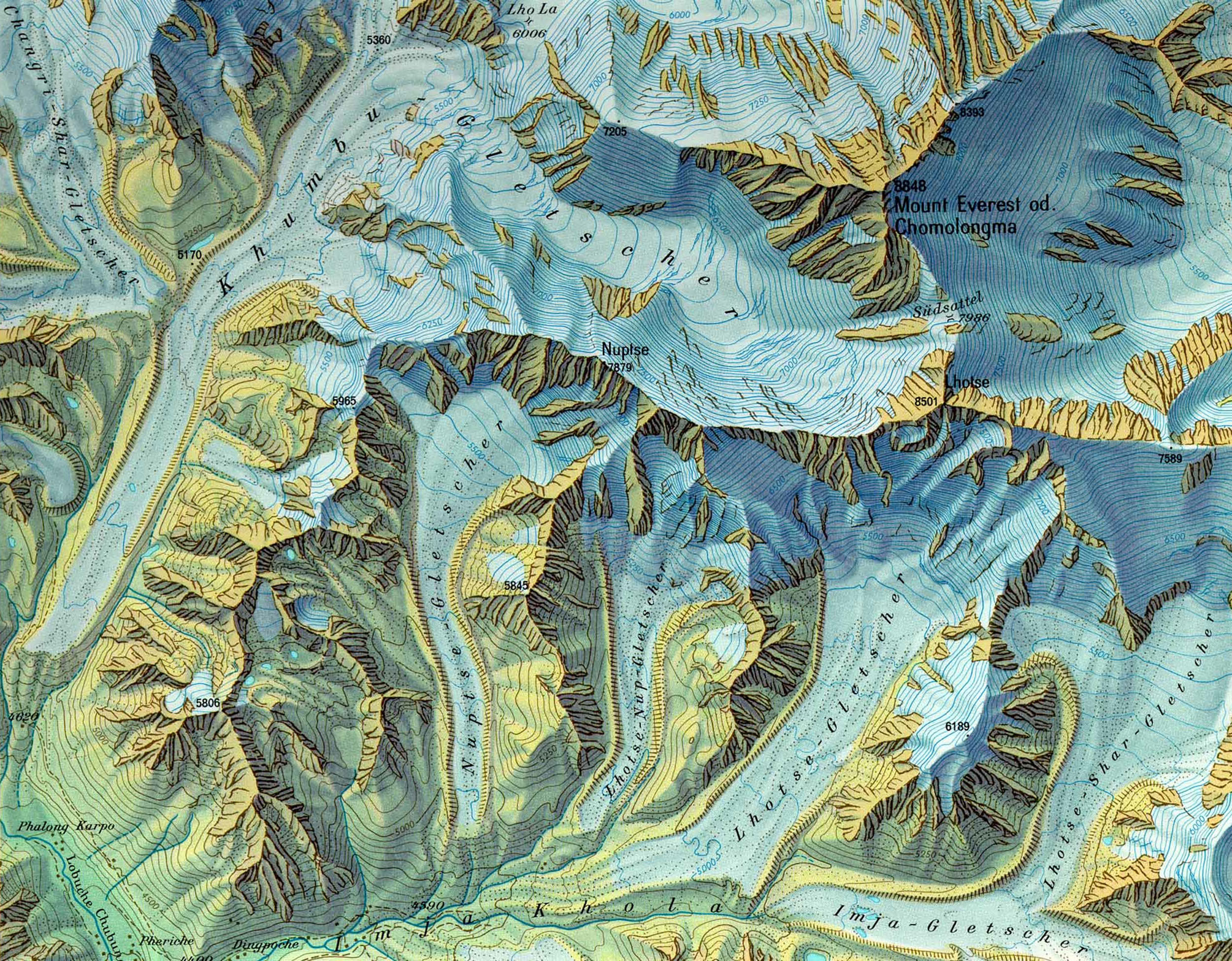 Mount Everest Cartography